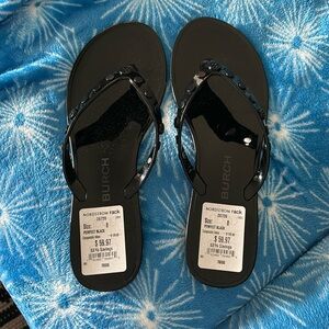 NWT Tory Burch jellied sandals Black size 8